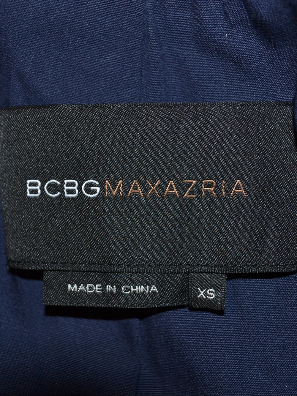 BCBGMaxAzria Brown Blazer with Navy Trim and Belt - Picture 7 of 7